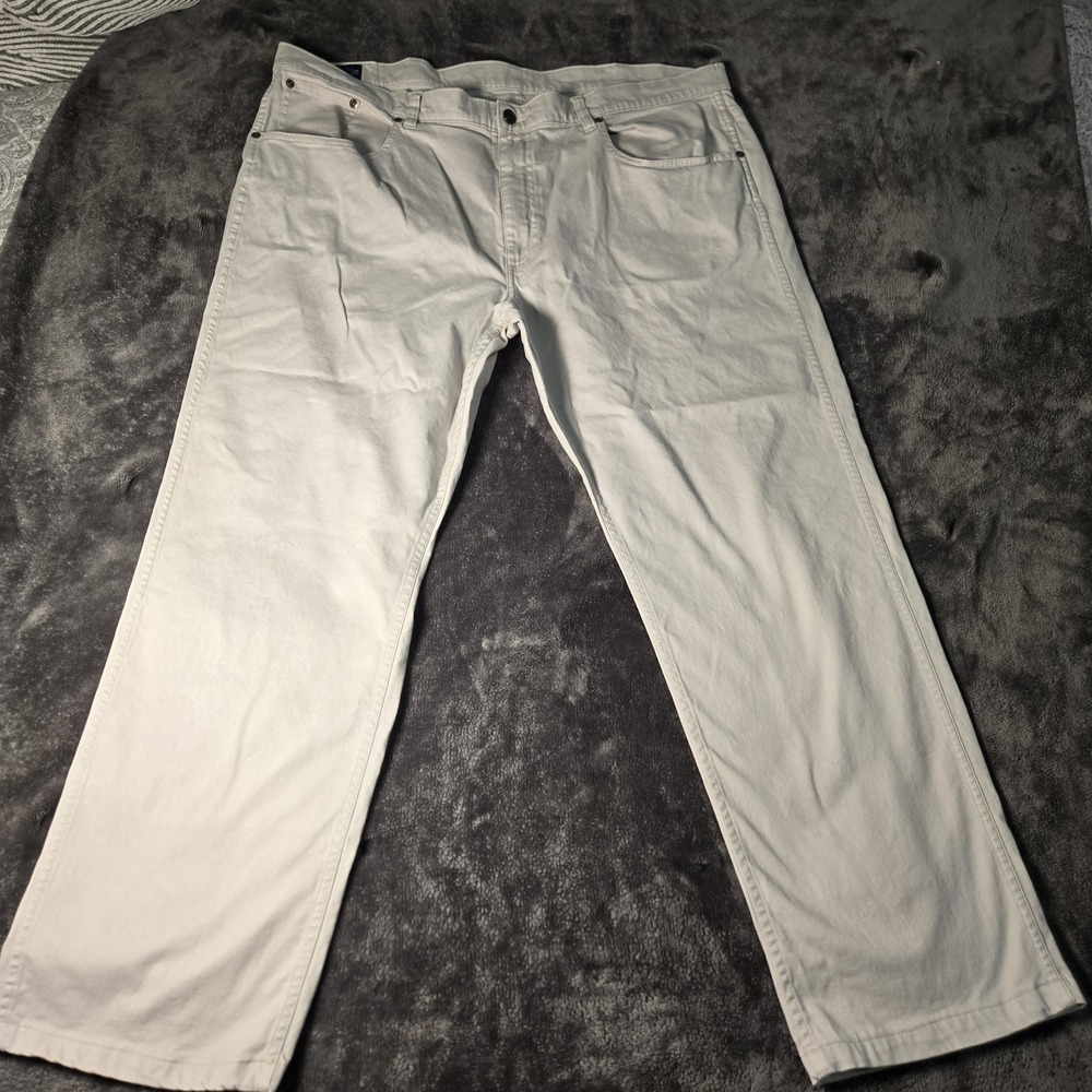 Coastal Cotton Pants Cotton Blend Chino Light Khaki (Tag 42x32) Actual 42x28.5